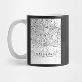 Johannesburg South Africa City Map Mug